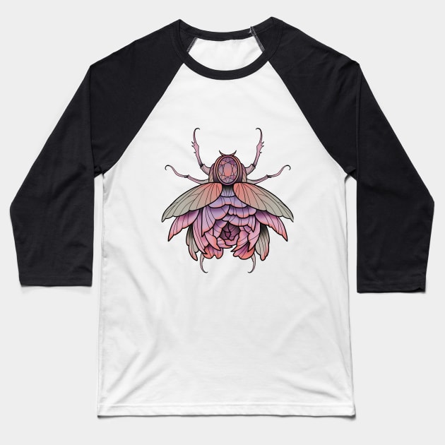 beetle Baseball T-Shirt by Sovey_tattoo